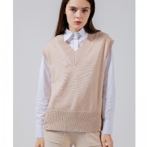 Мода Trend Простой Джокер Досуг База Вязание Жилет 68039#